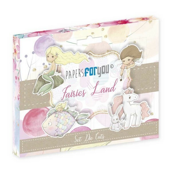 Die cuts scrapbooking PAPERS FOR YOU 58 pièces FAIRIES LAND - Photo n°1