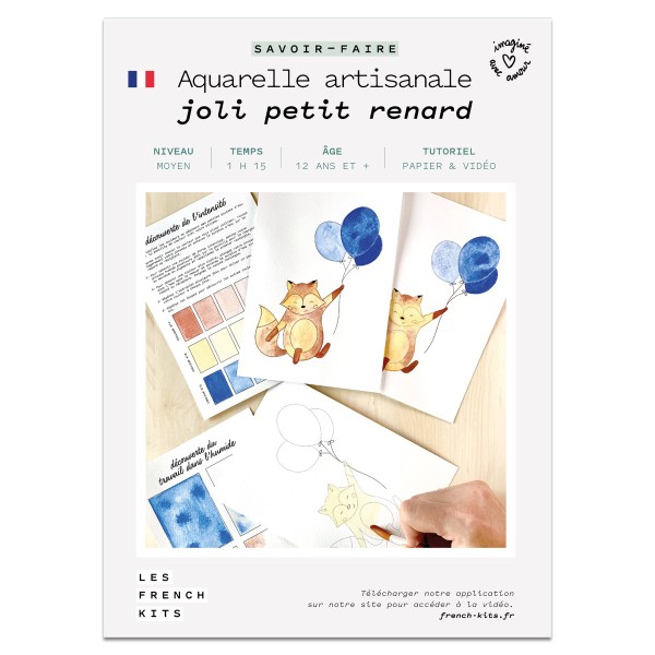 French Kits Aquarelle - joli petit Renard - Photo n°2