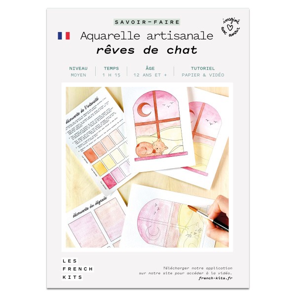 French Kits Aquarelle - Rêves de chat - Photo n°2