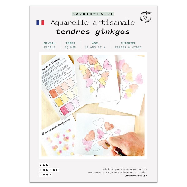 French Kits Aquarelle - Tendres Gingkos - Photo n°2