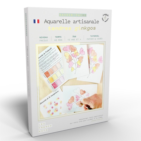 French Kits Aquarelle - Tendres Gingkos - Photo n°1
