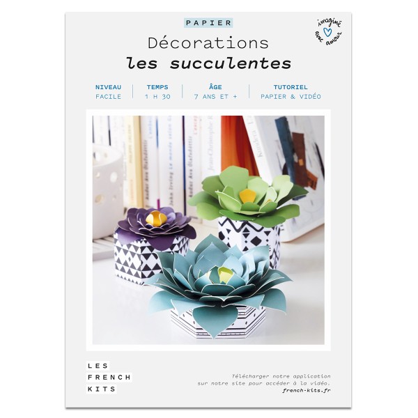 French Kits Papier - Les succulentes - - Photo n°2