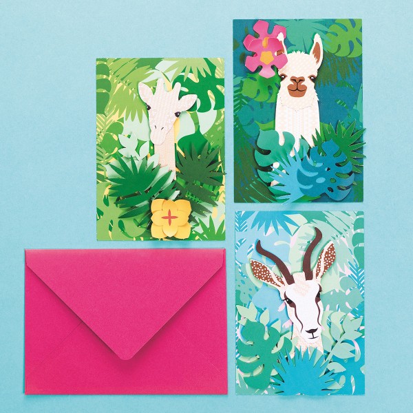 French Kits Cartes Postales - Les animaux - 3 pcs - Photo n°3