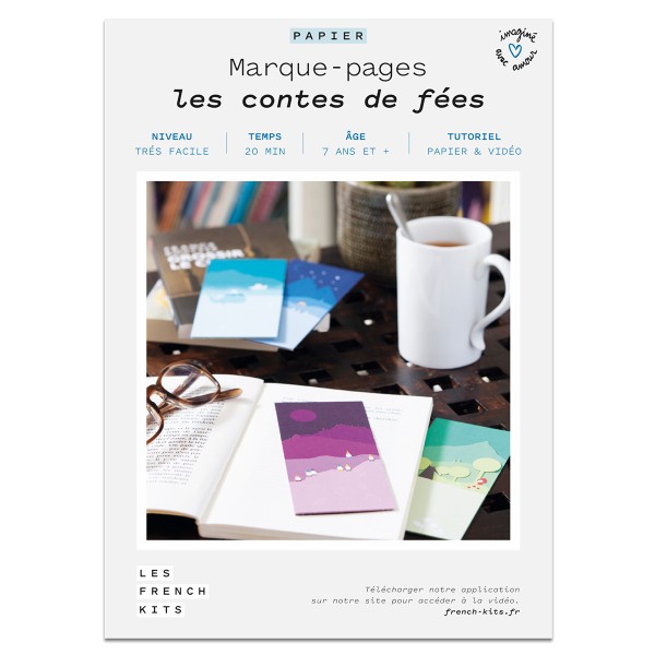 French Kits Marque-pages - Les contes de fées - 4 pcs - Photo n°4