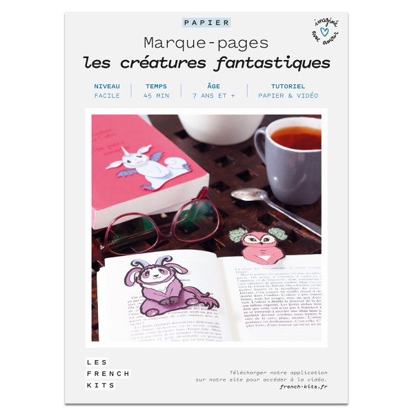 French Kits Marque-pages - Les créatures fantastiques - 4 pcs - Photo n°2