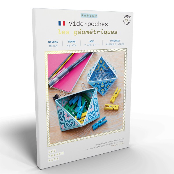 French Kits Papier - Vide-poches Les géométriques - 2 pcs - Photo n°1