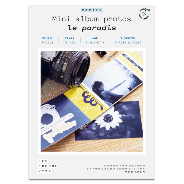 French Kits Papier - Mini-album photos Le Paradis - 5 pages - Photo n°2