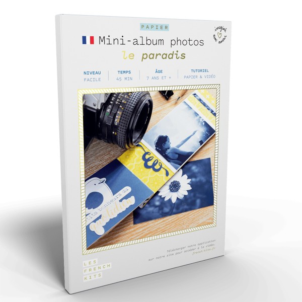 French Kits Papier - Mini-album photos Le Paradis - 5 pages - Photo n°1