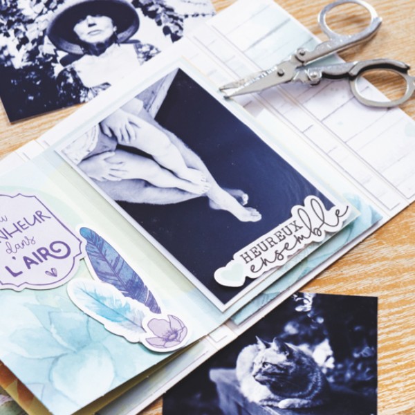 French Kits Papier - Mini-album photos La vie est belle - 4 pages - Photo n°3
