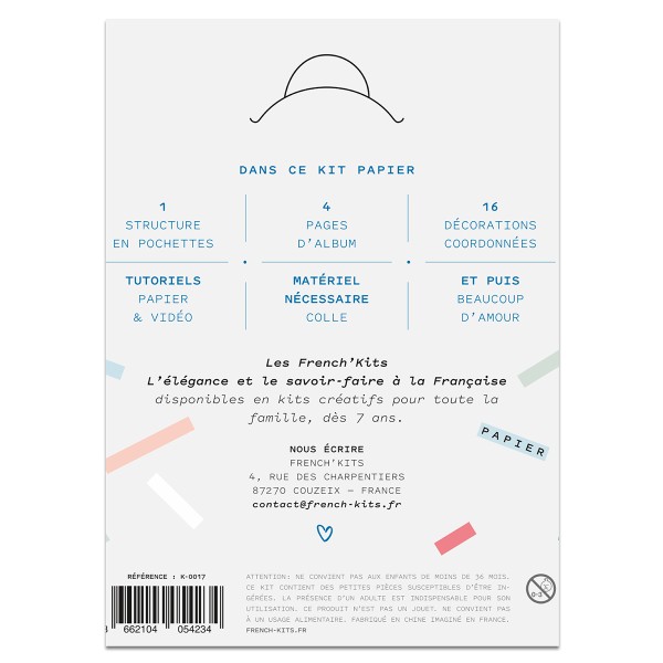 French Kits Papier - Mini-album photos Instants de joie - 8 pages - Photo n°4