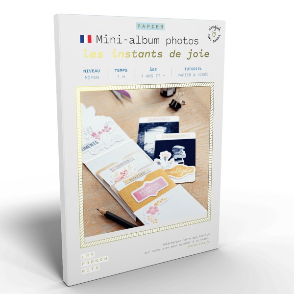 French Kits Papier - Mini-album photos Instants de joie - 8 pages - Photo n°1
