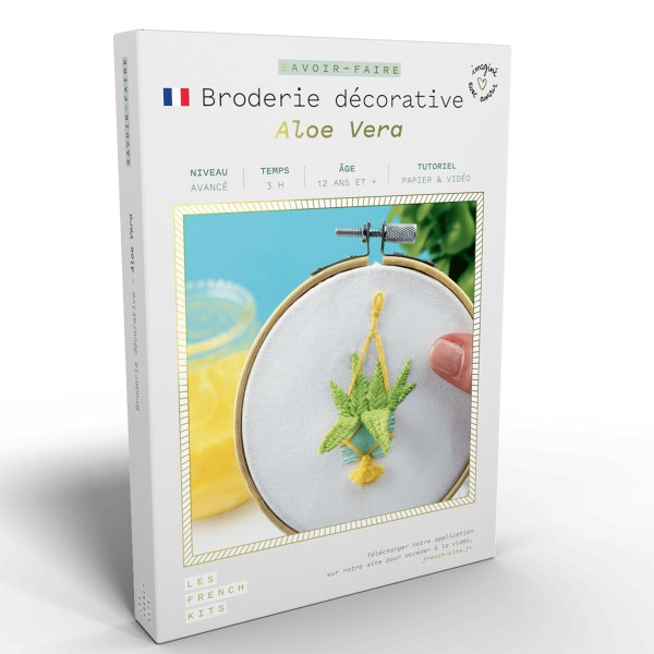 French Kits Broderie décorative - Aloe Vera - 10 cm - Photo n°1