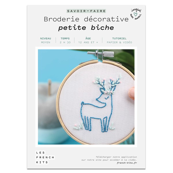 French Kits Broderie décorative - Petite biche - 10 cm - Photo n°2