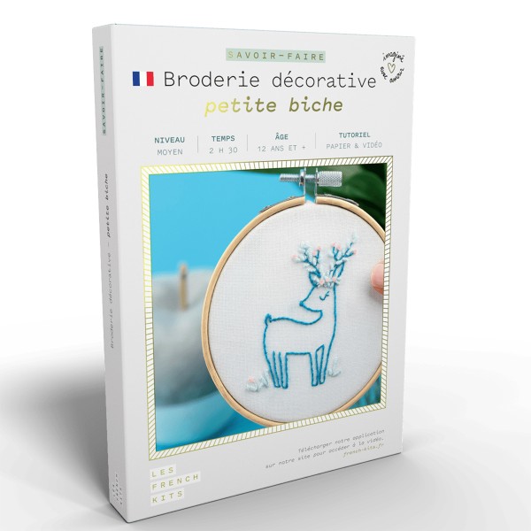 French Kits Broderie décorative - Petite biche - 10 cm - Photo n°1