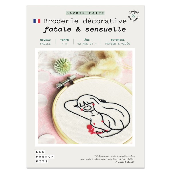 French Kits Broderie décorative - Fatale et sensuelle - 10 cm - Photo n°2