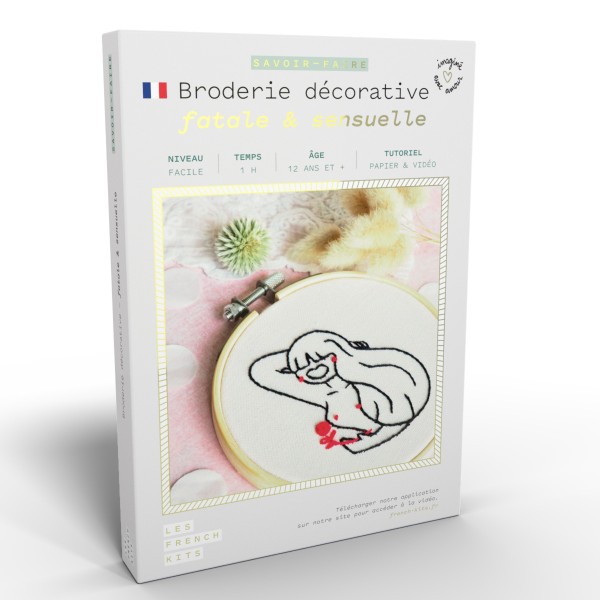 French Kits Broderie décorative - Fatale et sensuelle - 10 cm - Photo n°1