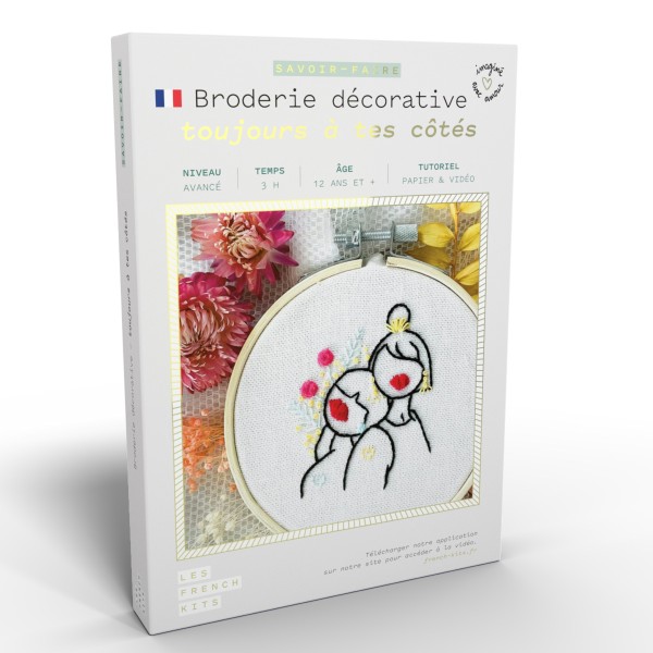 French Kits Broderie décorative - Toujours à tes côtés - 10 cm - Photo n°1