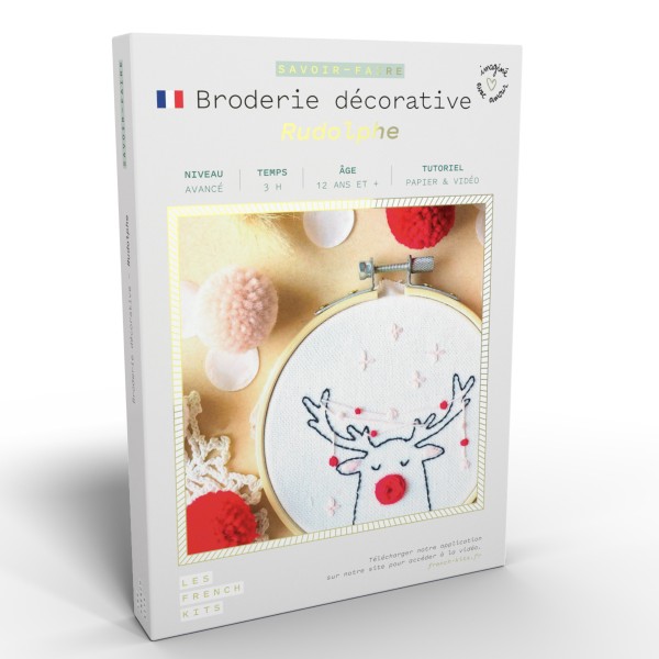 French Kits Broderie décorative - Rudolphe - 10 cm - Photo n°1