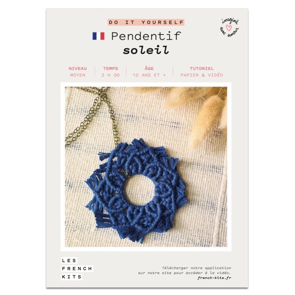 French Kits Macramé - Pendentif Soleil - 1 pce - Photo n°2