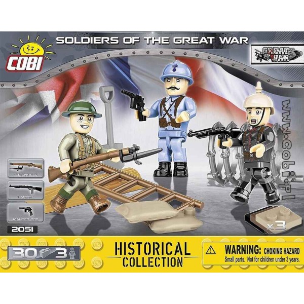 Soldats de la grande Guerre - 30 pièces, 3 figurines Cobi - Photo n°1