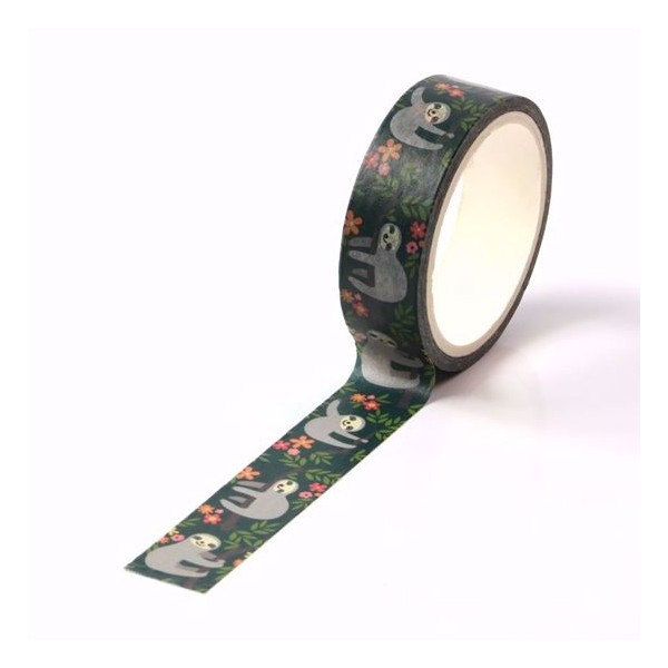 Masking tape singe paresseux 15mm x 10m - Photo n°2