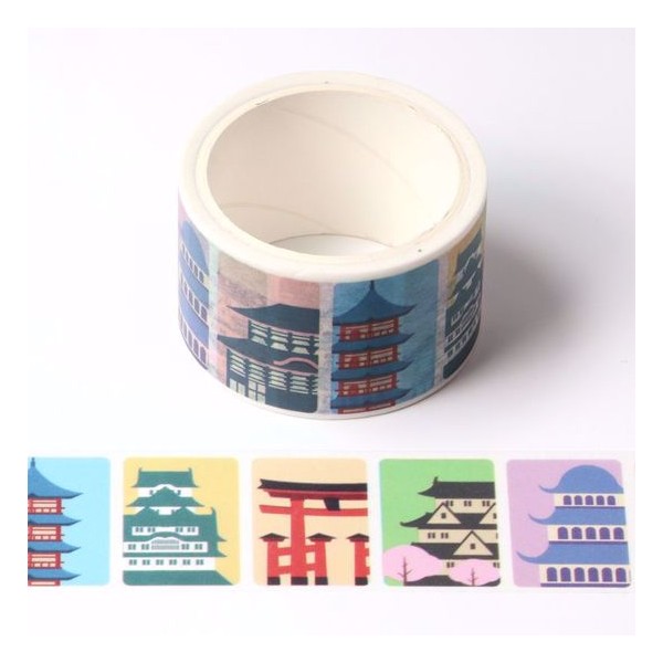 Masking tape Temple japonais 25mm x 3m - Photo n°1