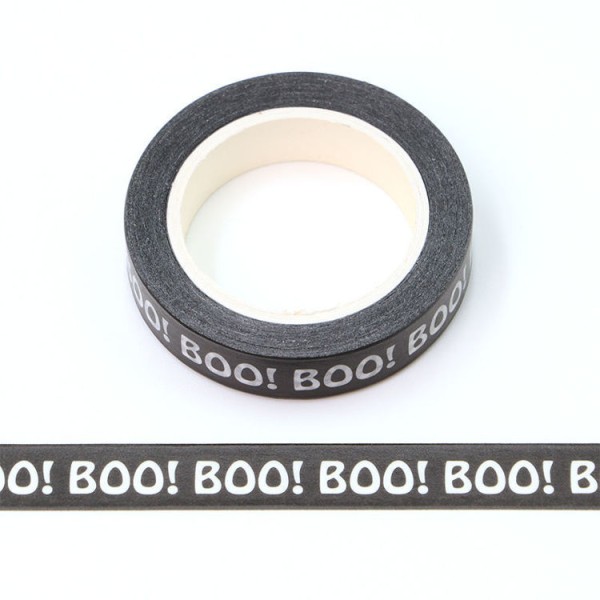 Masking tape BOO Halloween 15mm x 10m - Photo n°1