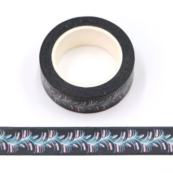 Masking tape branchages colorés 15mm x 10m - Photo n°1