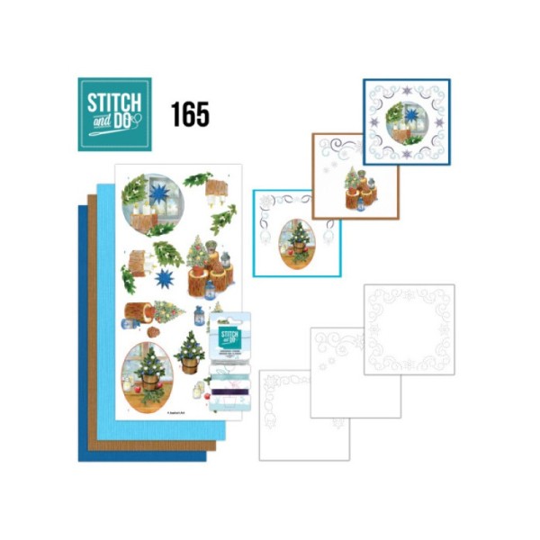 Stitch and do 165 - kit Carte 3D broderie - Décorations de Noël - Photo n°1