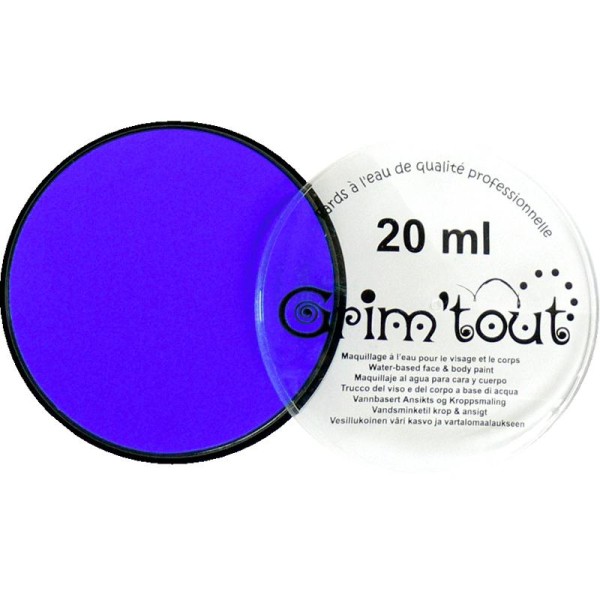 Maquillage professionnel Grim'tout Fard bleu France Galet 20 ml - Sans paraben - Photo n°1
