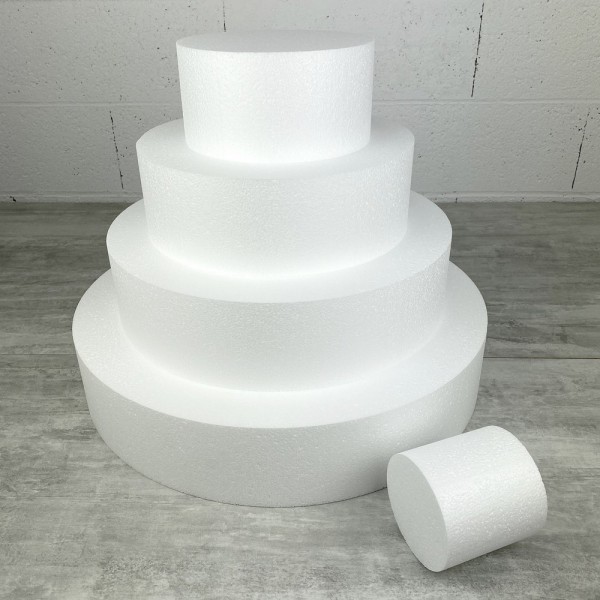 Pièce montée en Polystyrène, Base diam. 50 cm, 5 étages, Haut. totale 50 cm, Wedding Cake haute dens - Photo n°3