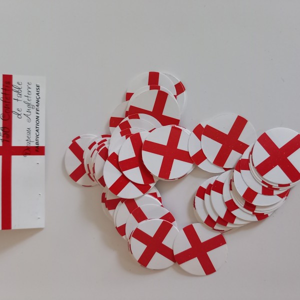 Confettis de table, drapeau de l'Angleterre, made in France - Photo n°1