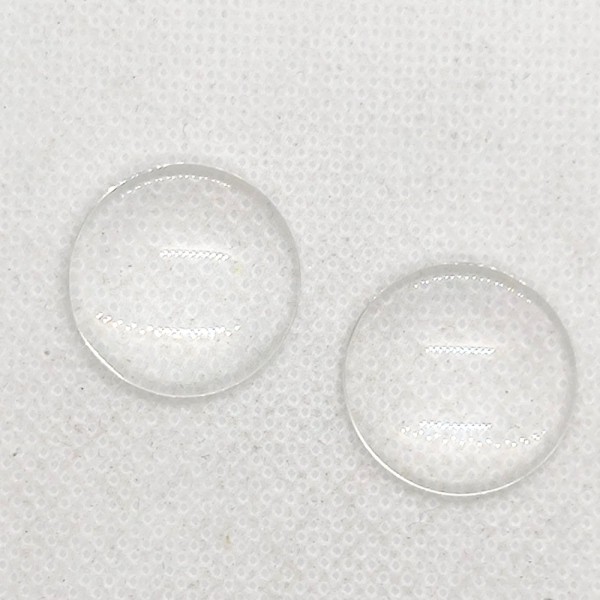 11 Cabochons en verre transparent - 20mm - b250 - Photo n°1