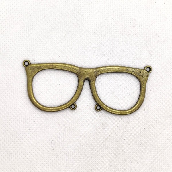 1 Connecteur lunette bronze - métal - 68x27mm - b259 - Photo n°1