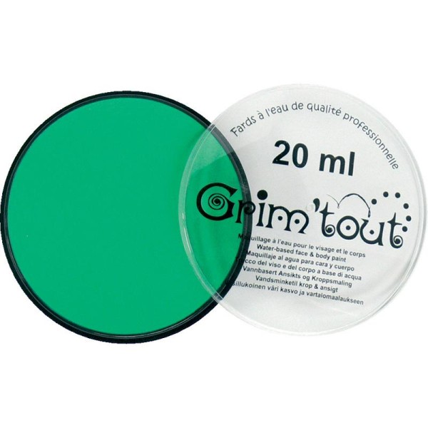 Maquillage professionnel Grim'tout Fard Vert pré Galet 20 ml - Sans paraben - Photo n°1