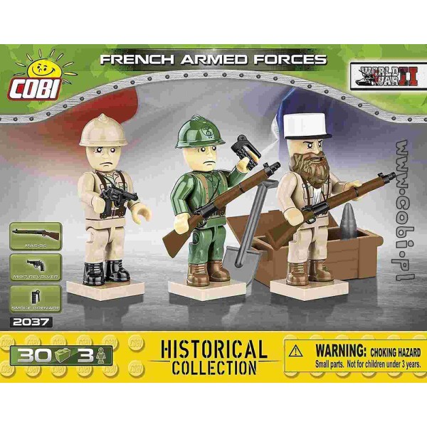 Figurines armée française - 30 pièces - 3 figurines Cobi - Photo n°1