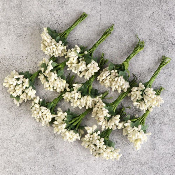 Bouquet de fleurs décoratives 2 cm, camomille, pour Mariage, Mini Marguerite, fête, Arrangement, Mai - Photo n°2