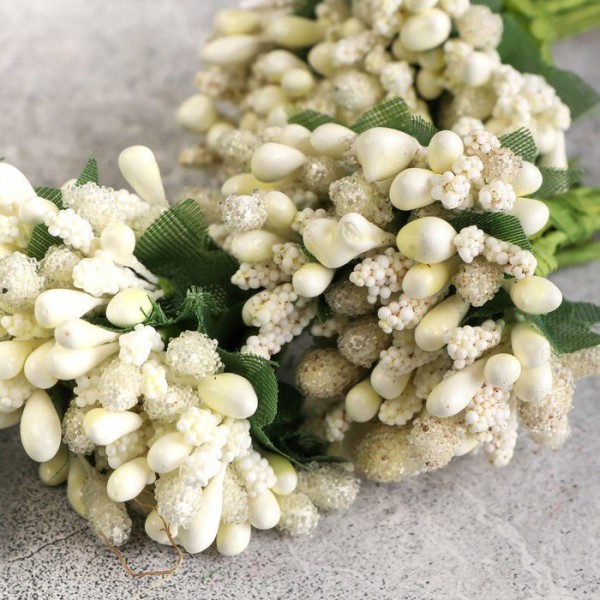 Bouquet de fleurs décoratives 2 cm, camomille, pour Mariage, Mini Marguerite, fête, Arrangement, Mai - Photo n°4