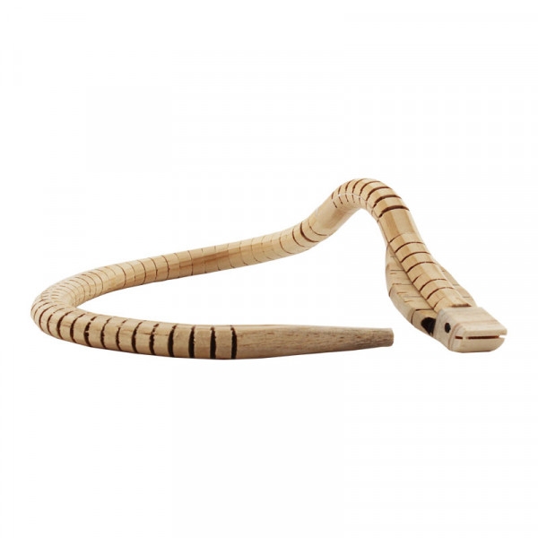 Serpent - Cobra - Articulé - Bois - A décorer - 60 cm longueur - Photo n°1