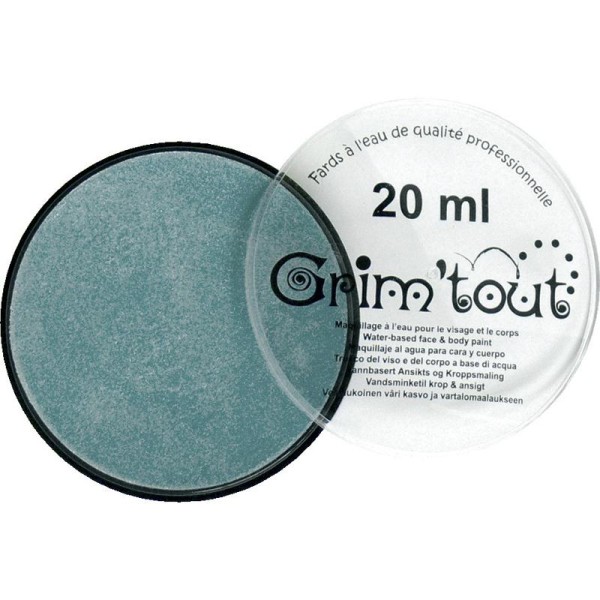 Maquillage professionnel Grim'tout Fard Bleu nacré Galet 20 ml - Sans paraben - Photo n°1