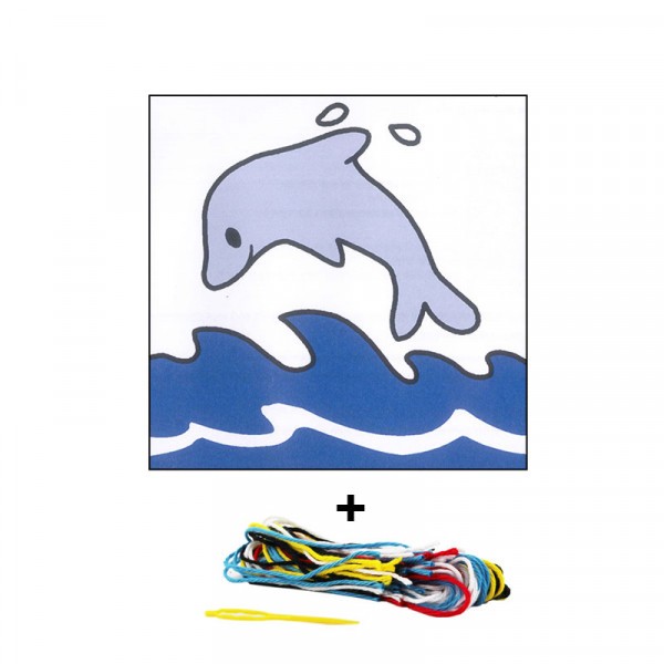 Kit de canevas pour enfant Seg de Paris motif dauphin - Photo n°1