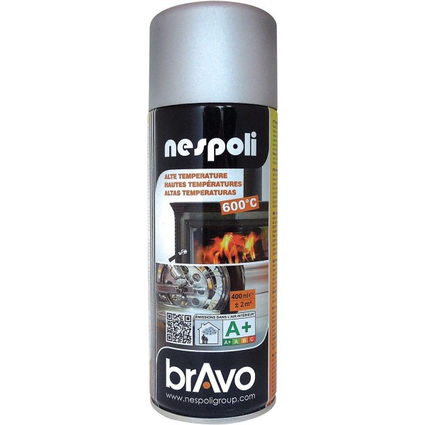 Bombe de peinture professionnelle Nespoli - haute température aluminium - Photo n°1