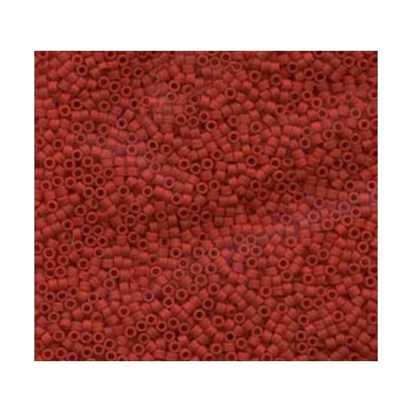 5g Opaque Rouge Mat 11/0 Delica Verre Japonais Miyuki Perles de Rocaille Db753 Cylindre Rond 1.6mm - Photo n°1