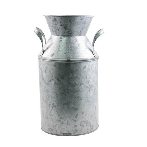 Grand pot à lait en zinc avec poignées Ht 33 cm - Photo n°1