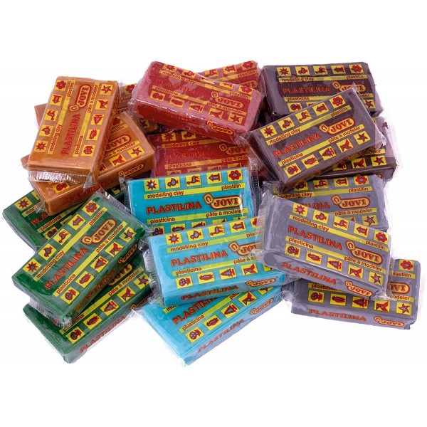Pâte à modeler Jovi pack de 18 unités de 50 grammes couleur nature - Photo n°4