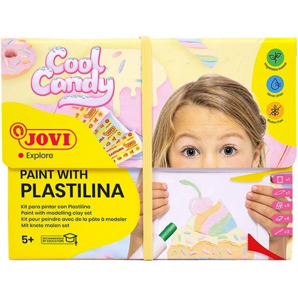Kit - Peinture pour pâte à modeler - Cool Candy - Enfant dès 5 ans - Jovi - Photo n°1
