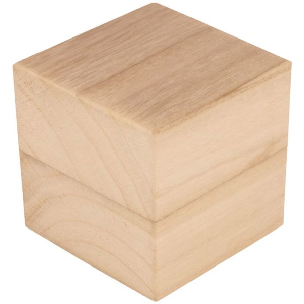 Cubes en bois - 8 cm - 3 pcs - Photo n°1