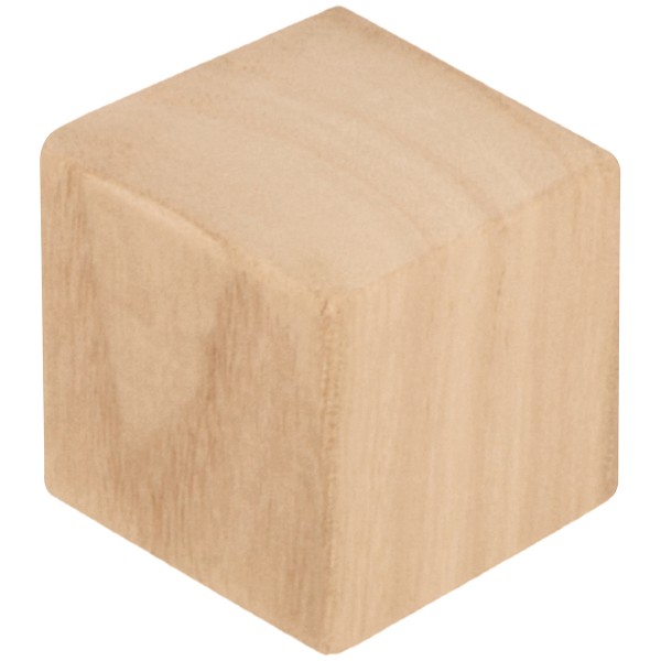 Cubes en bois - 4 cm - 6 pcs - Photo n°1