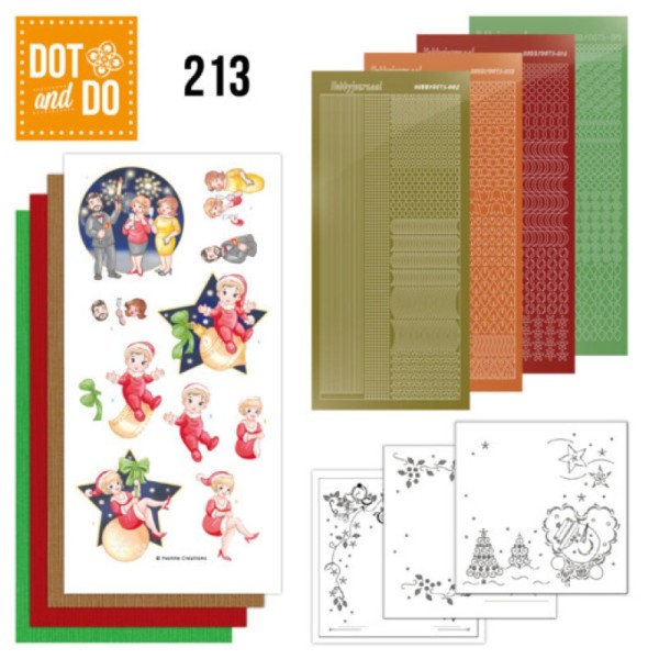 Dot and do 213 - kit Carte 3D - Coeur de Noël - Photo n°1