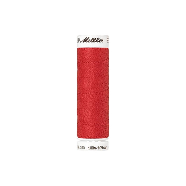 Fil à coudre polyester Mettler Amann 100m Seralon rouge - Photo n°1